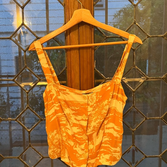 Reformation Yara Top - Renaissance Print - Picture 4 of 5